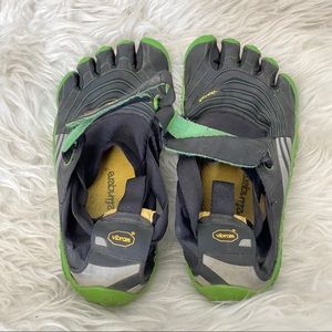 Vibram Five Fingers Black Green Spyridon Shoes